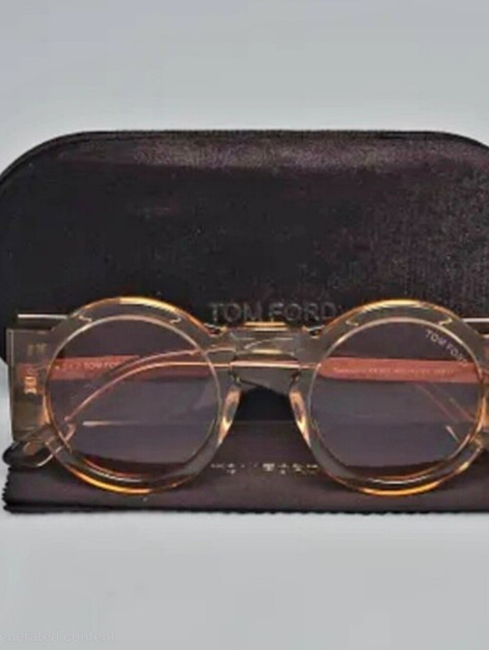 NWOT - Tom Ford Tatiana sunglasses in a light brown/clear frame colorway. 2018